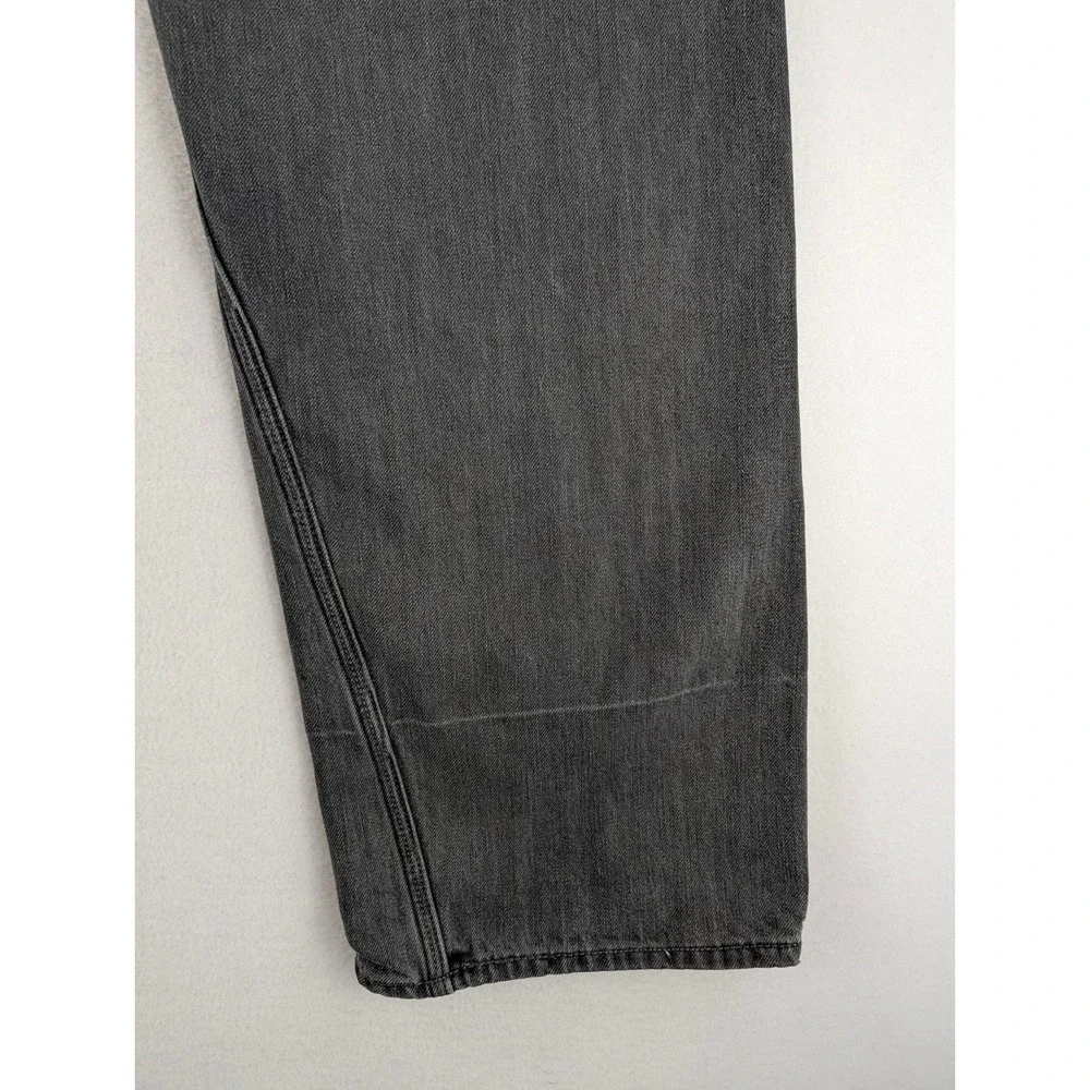 Levi's 514 Slim Straight Mens 38x30 Gray Faded Flap Pocket Jeans
